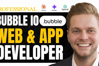 be bubble io developer for bubble app development bubble webite design saas mvp