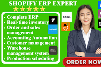 setup shopify erp odoo xorosoft mrpeasy pickware upseller fulfil base traede