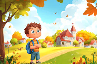 design children story book illustration