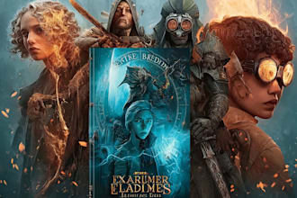 design fantasy, sci fi, horror, and dystopian book cover art