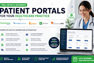 setup patient portal greenway simplepractice kareo drchrono advancedmd quizz