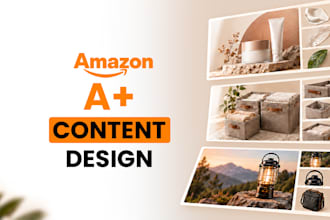 design amazon a plus content, amazon listing images and amazon ebc design