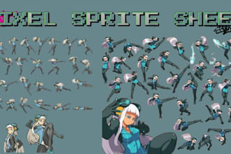 nsfw pixel art character design pixel art sprite sheet pixel animation game art