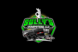 create high quality and beautiful dumpster logo design