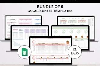 custom microsoft excel google sheets dashboard for business analytics reportings