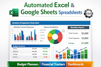 automated excel vba spreadsheet, budget planner google sheets financial tracker