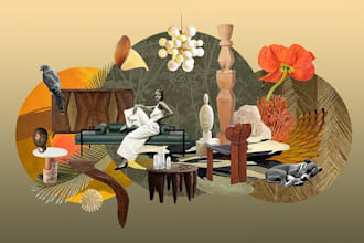 creating mood boards and material boards