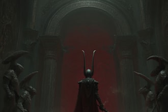 draw creepy fantasy horror character concept art