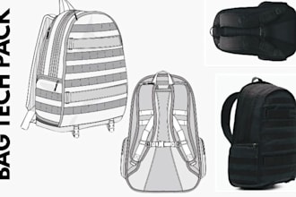 design complete tech pack bag tote bags backpacks duffel bags handbag purse