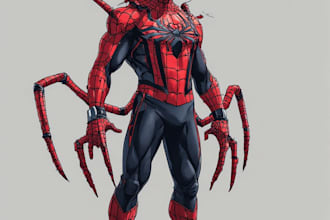 illustration the original superhero art in the spider verse