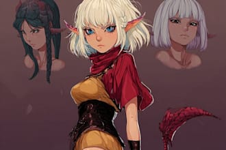 draw banner, loading screen, thumbnail, illustration for you