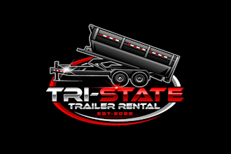 create high quality and beautiful dump trailer logo design