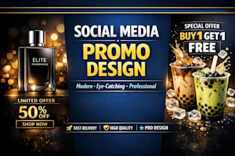 design instagram promotional posts for product marketing
