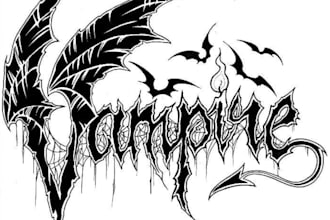 design a dark gothic metal logo for your band