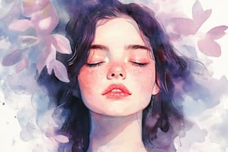 make a watercolor illustration