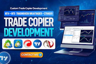 develop mt4 mt5 trade copier expert advisor for ninjatrader, ctrader tradingview