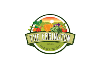 create a local food focused logo for a farmers market