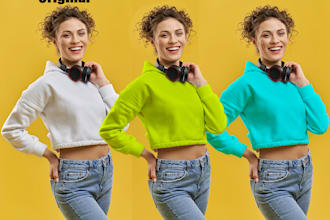 professionally change or recolor any product or clothing in photoshop