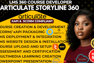 do interactive elearning courses in articulate storyline 360, scorm compliant