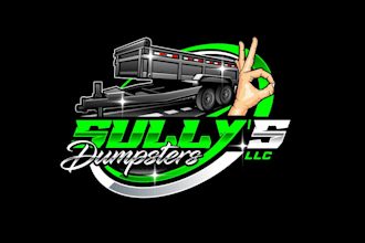create high quality and beautiful dumpster logo design