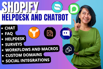 setup shopify helpdesk gorgias chatty ai live chat moose dondy tidio reamaze