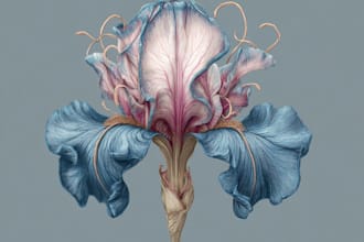 design botanical art of flowers, leaves, and plants
