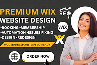 wix website redesign design wix booking memberhsip website wix studio automation