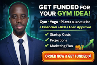 gym yoga pilates studio fitness center training business plan financials loan