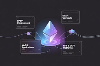 develop a dapp,smart contract or blockchain web3 application