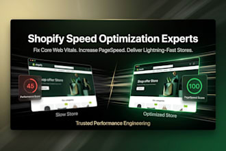 perform a real shopify speed optimization and fix core web vitals