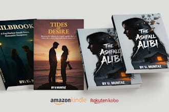 do modern book cover design, formatting, and professional publishing on KDP, d2d