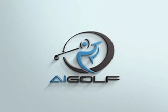 design a professional golf logo for your brand