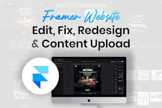 edit, fix bugs, update content your framer site or template