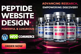 build fda compliant research peptide website store
