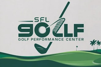 design a creative and professional golf logo