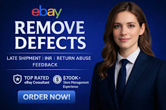 improve ebay account health and solve seller defects