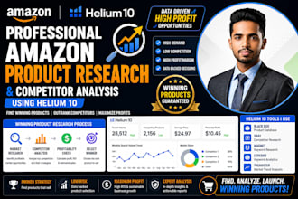find high demand profitable amazon fba product research with helium 10