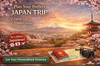 create a custom japan travel itinerary