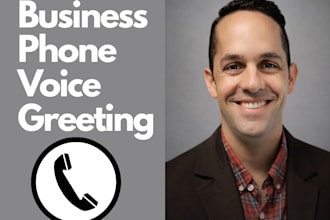 record a professional voicemail greeting or phone system message