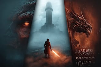 design fantasy, sci fi, horror and dystopian book cover art