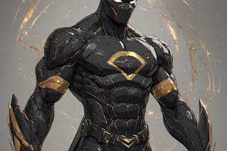 design your realistic superhero cartoonportrait
