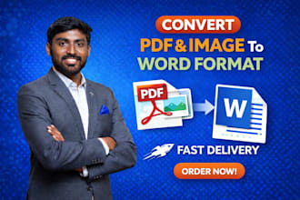 convert pdf to word and data entry