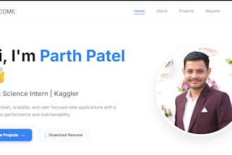 build a stunning animated portfolio website using react