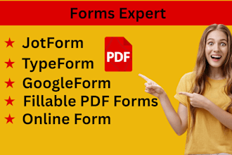 create jotform, google form, typeform, online form surveys