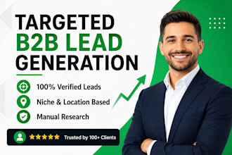 manually research niche targeted b2b leads with verified emails