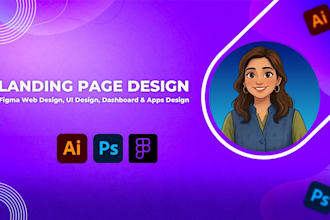 design high converting landing page in figma web ui dashboard or app design
