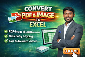 convert scanned PDF or image to excel formate