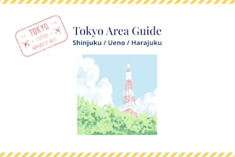 create a simple tokyo area guide in canva