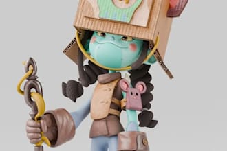 design custom 3d vtuber model for facerig animaze, vseeface, vrm model