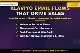 write high converting klaviyo email flows for shopify